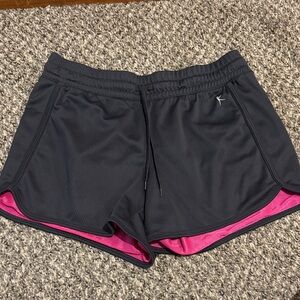 Danskin Now Grey Athletic Shorts with Pink